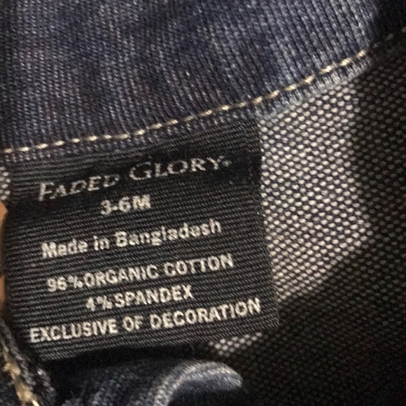 NWOT.  FADED GLORY 96%organic COTTON’/4% SPANDEX - Picture 2 of 3